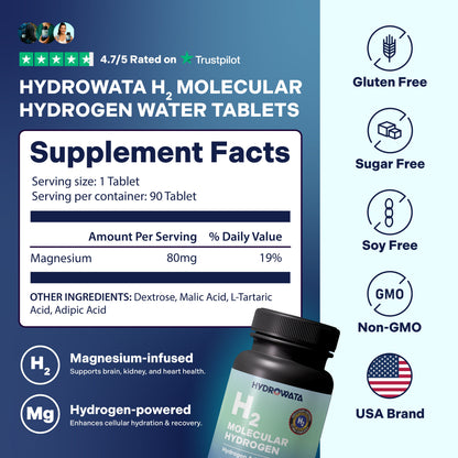 HydroWata™ | Hydrogen Water Tablets 90 Servings